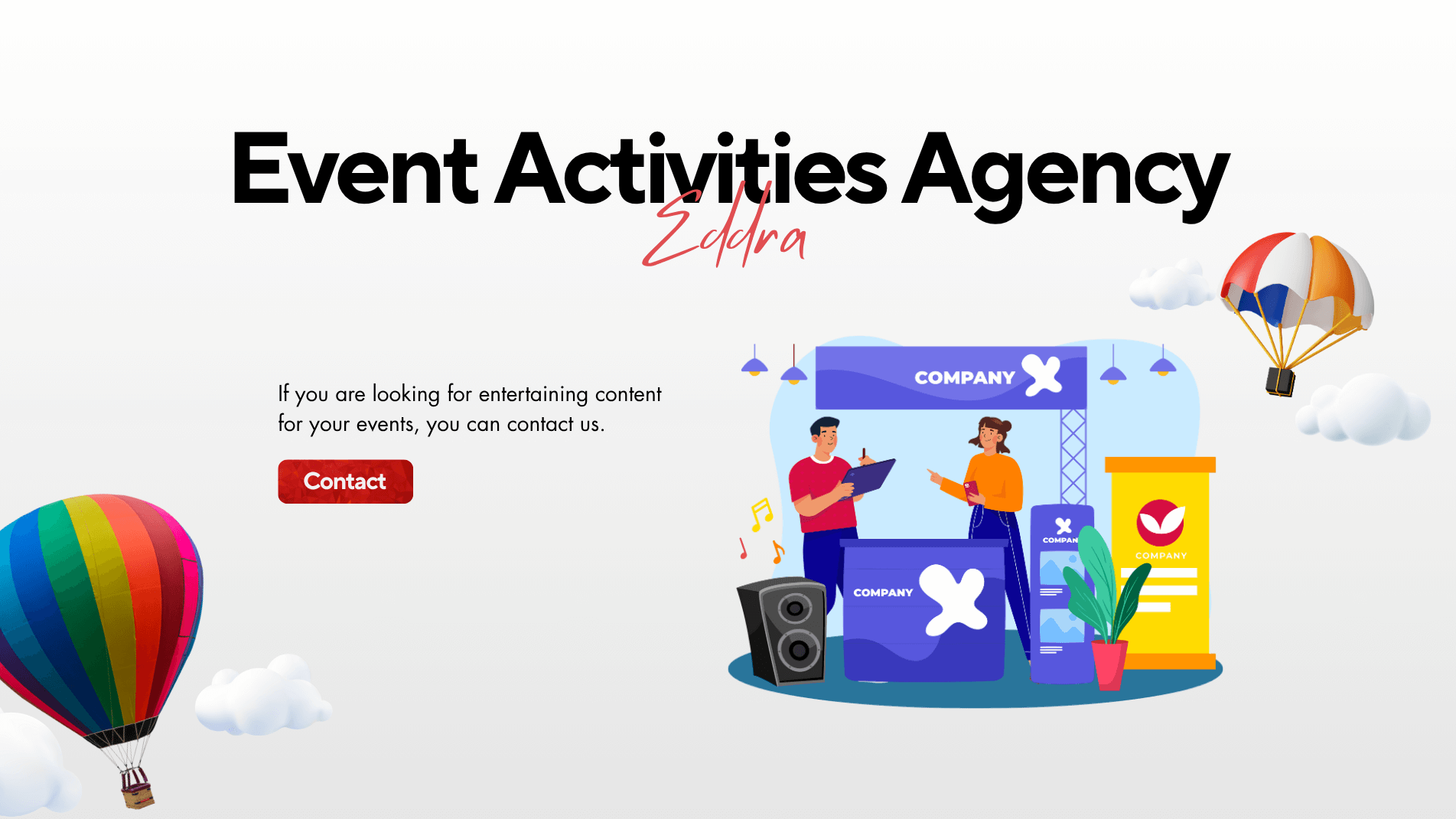 Event Activities Agency and Event Equipment Rent for Turkey