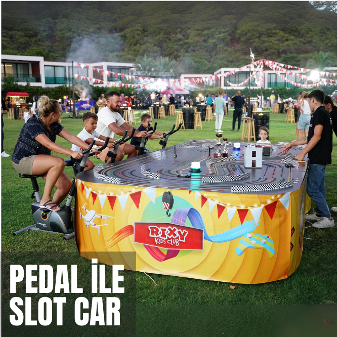 Slot Car With Pedal