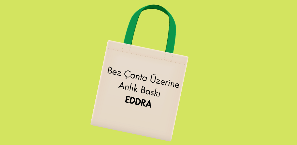 Bez Çanta Üstüne Anlık Baskı