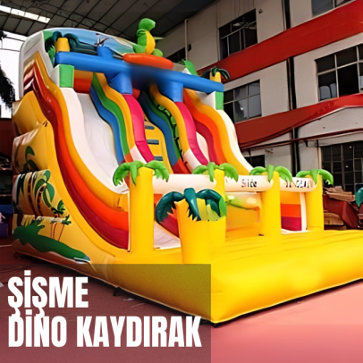 Şişme Dino Kaydırak