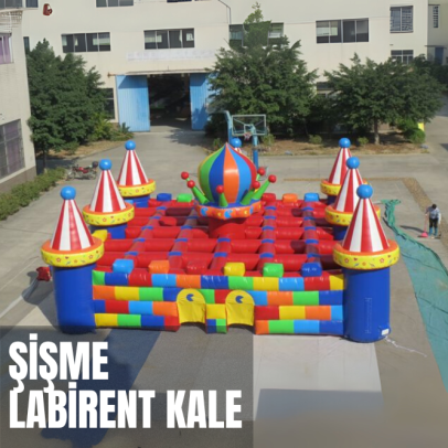 Şişme Labirent Kale